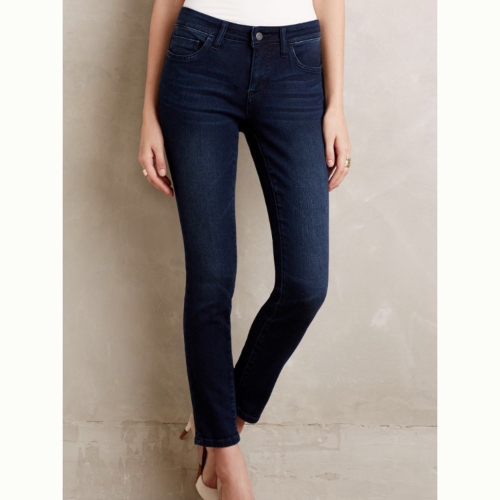 Anthropologie pilcro dark blue skinny Ankle jeans stet 26